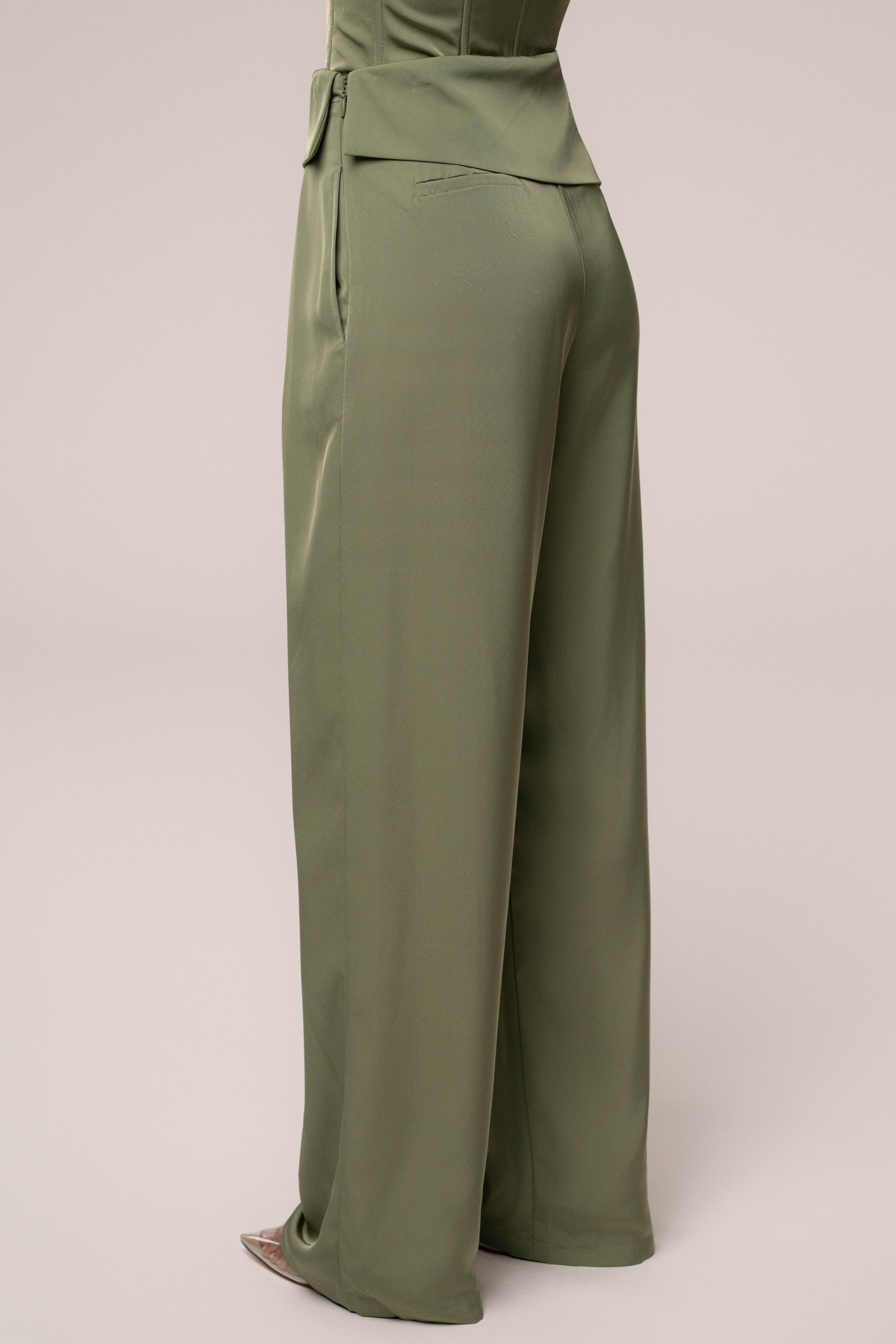 Olive Executive Trousers - JLUXLABEL