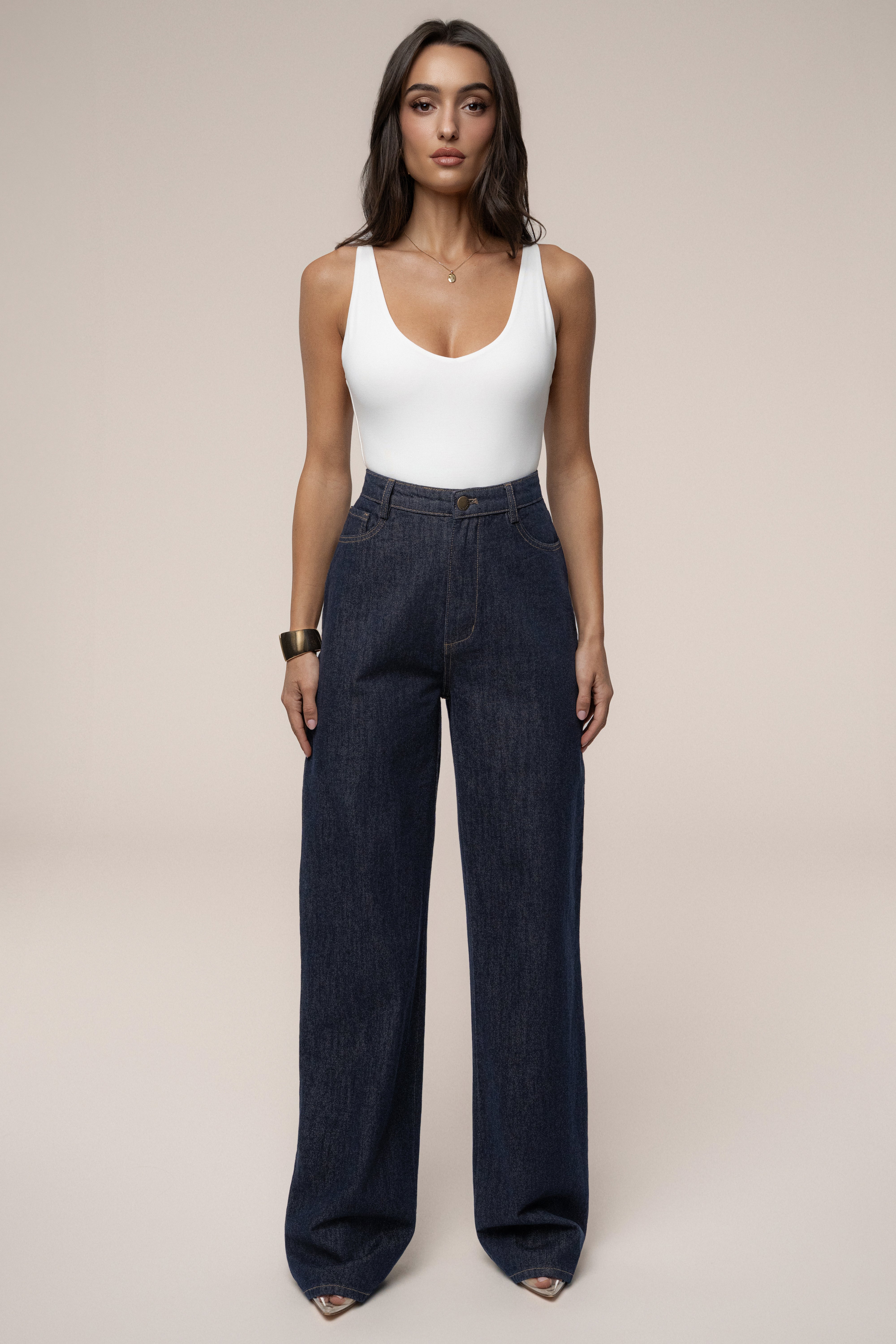 Dark Denim Signature Jean - JLUXLABEL