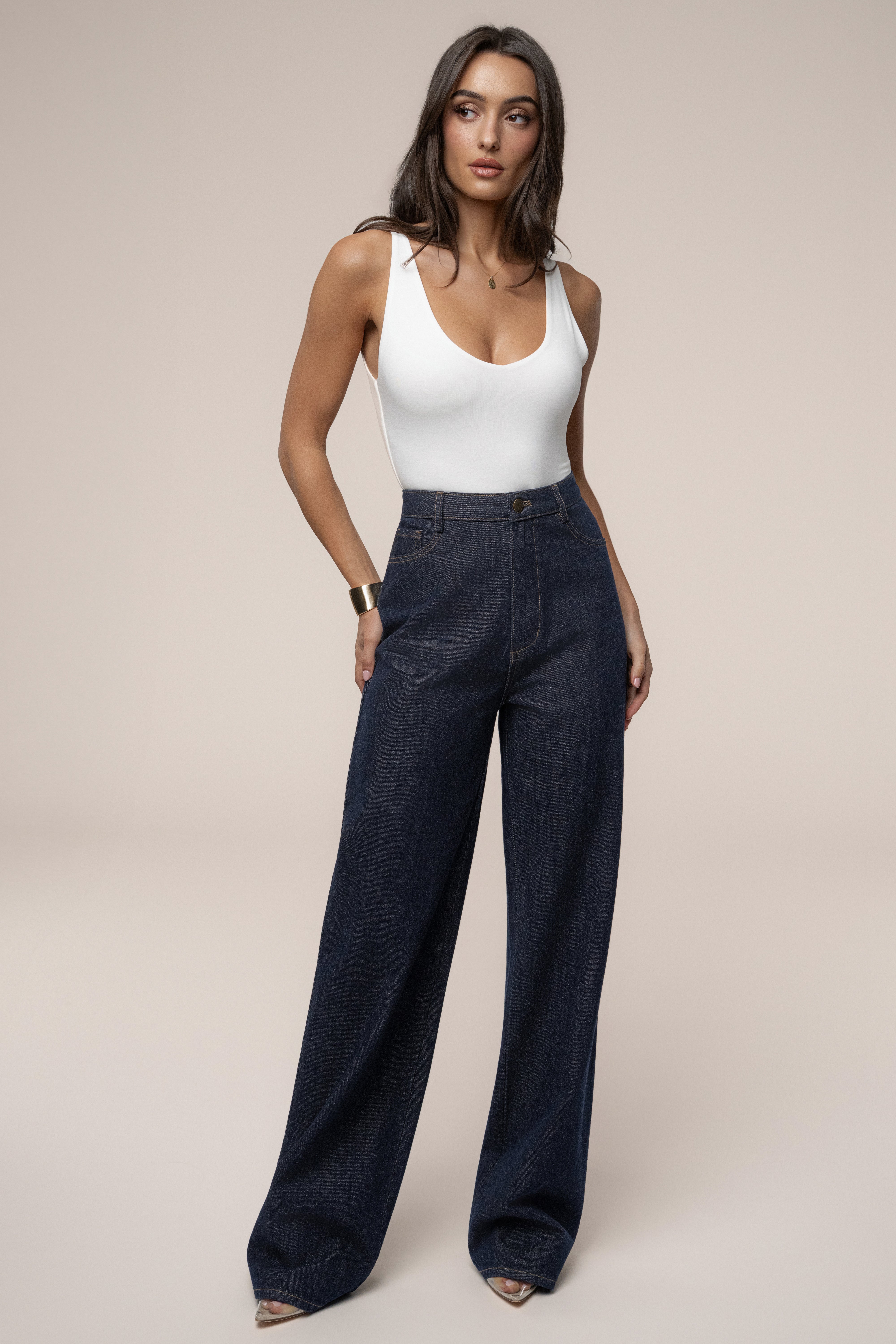 Dark Denim Signature Jean - JLUXLABEL