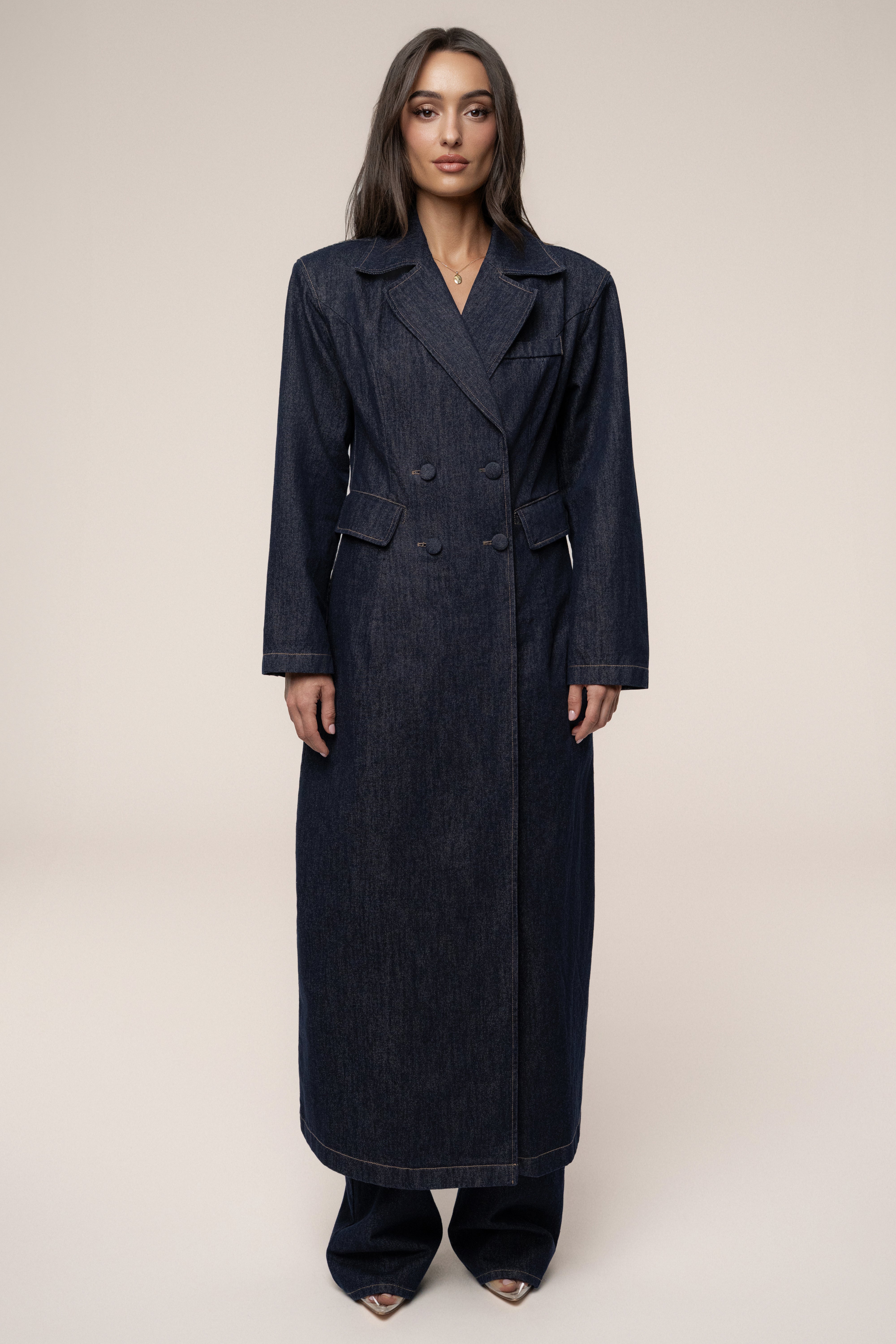 Dark Denim Signature Coat