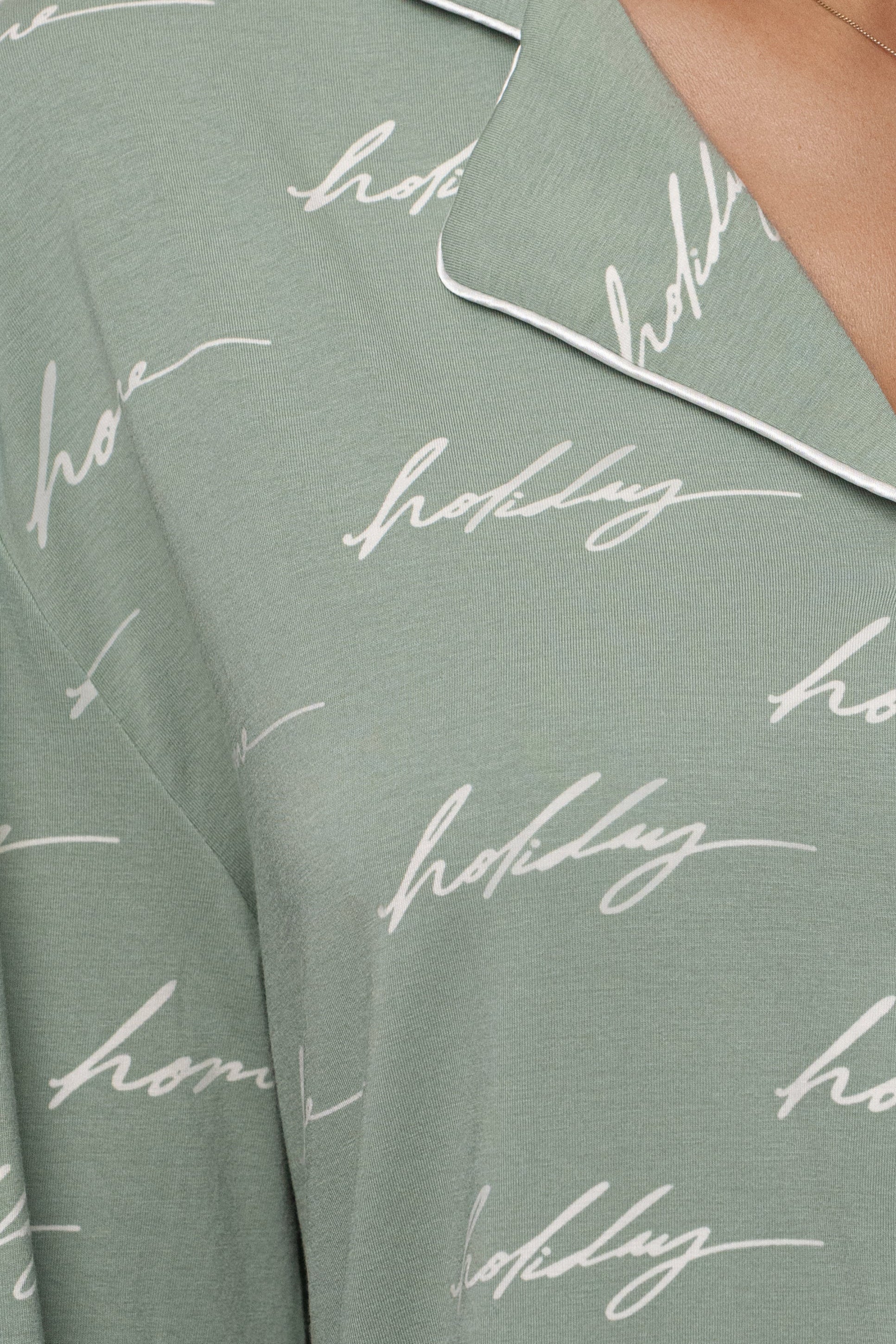 Sage Home For The Holidays Adult Pajama Set - JLUXLABEL