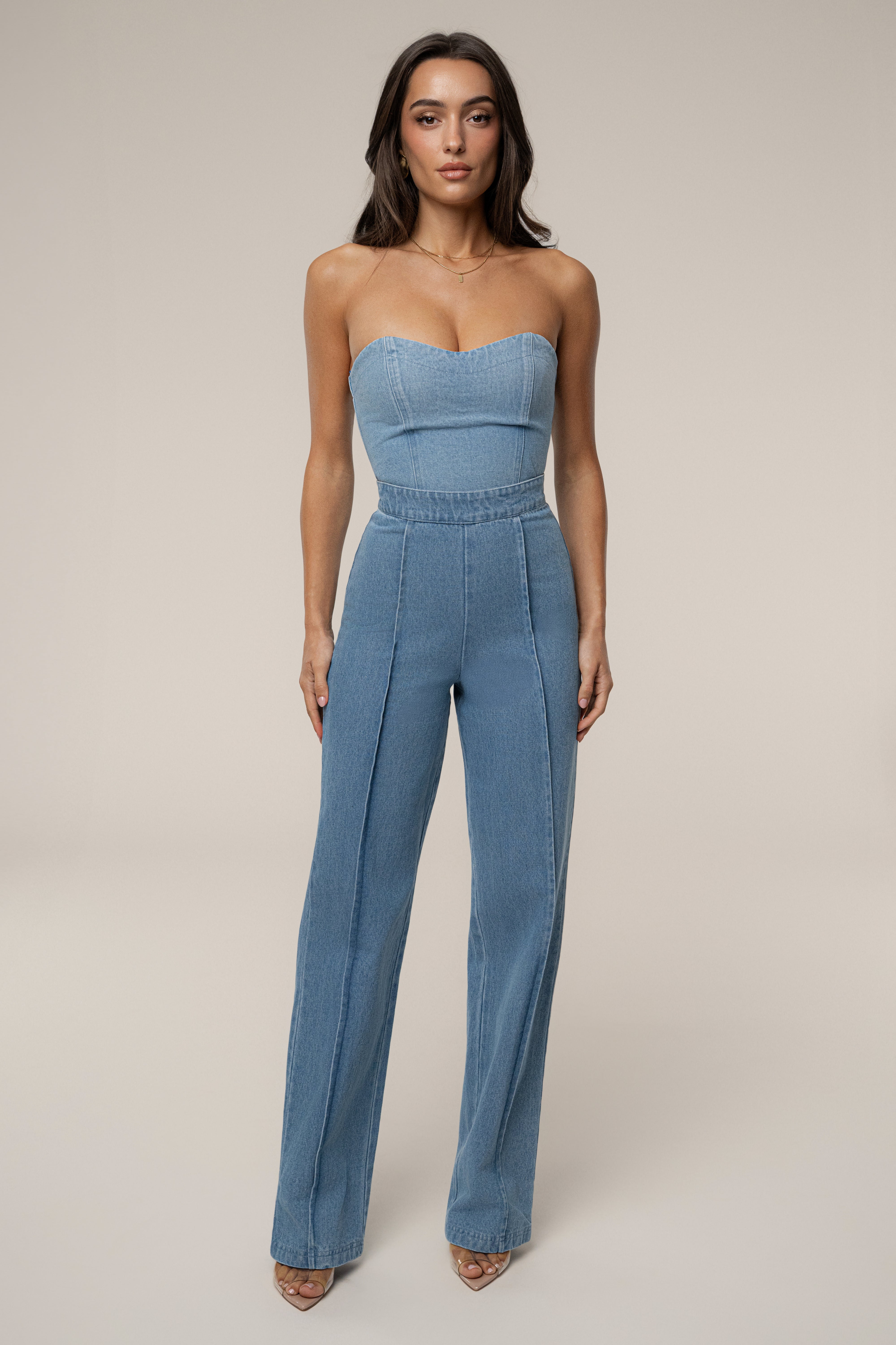 Medium Wash All You Need Denim Corset
