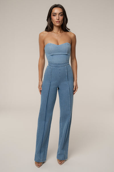 Medium Wash Stay Sharp Denim Trouser
