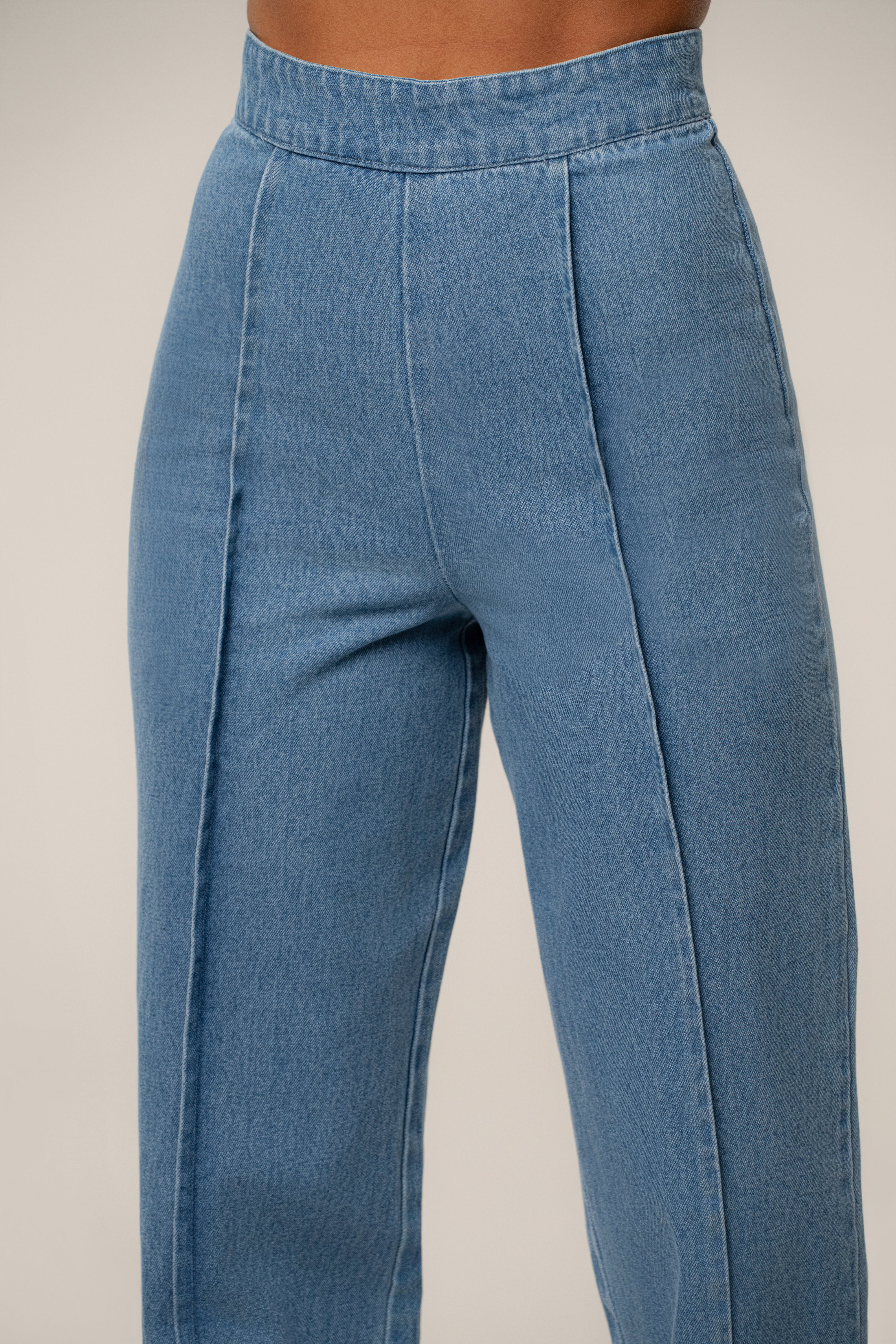 Medium Wash Stay Sharp Denim Trouser