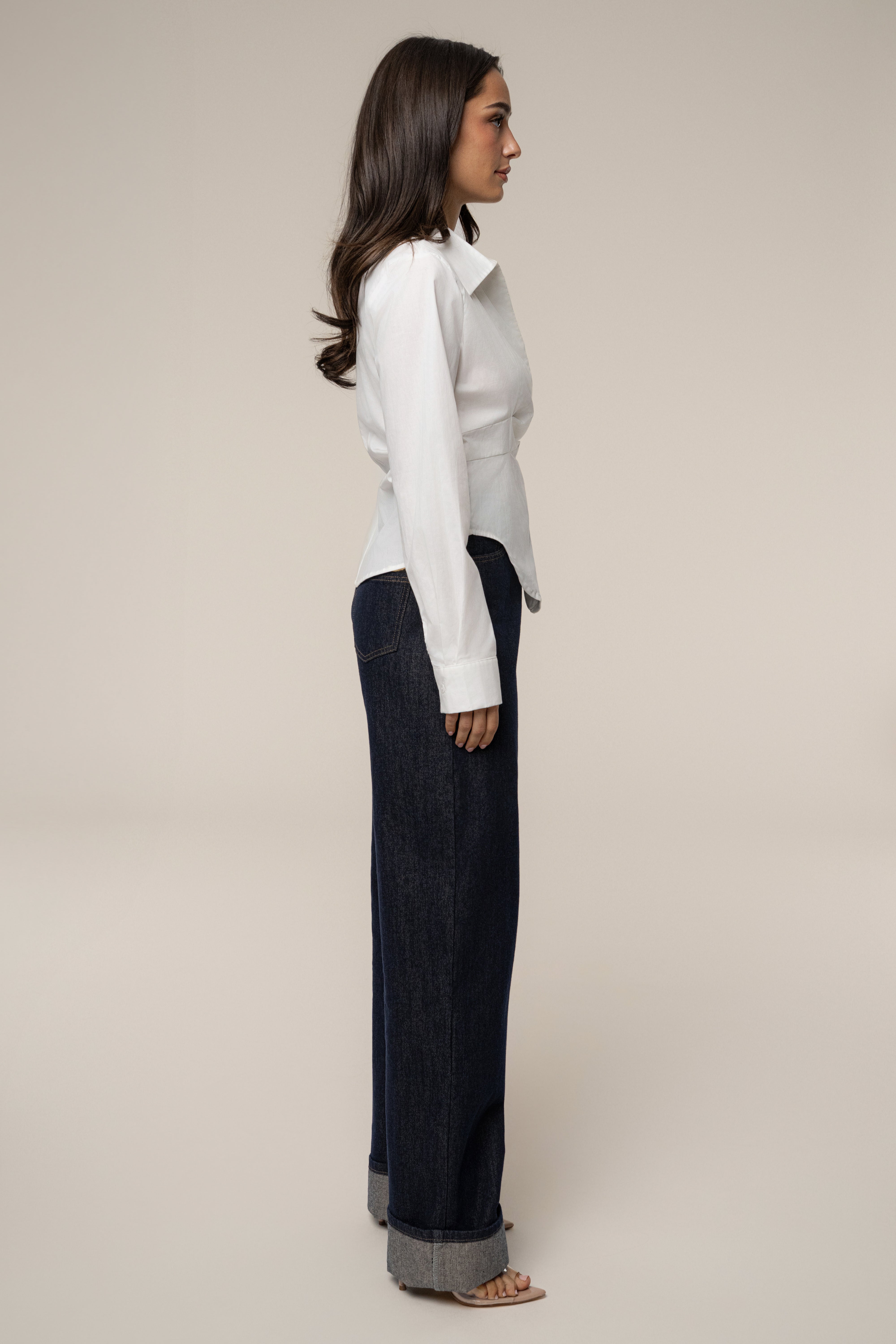 Ivory Sculpt And Form Blouse - JLUXLABEL