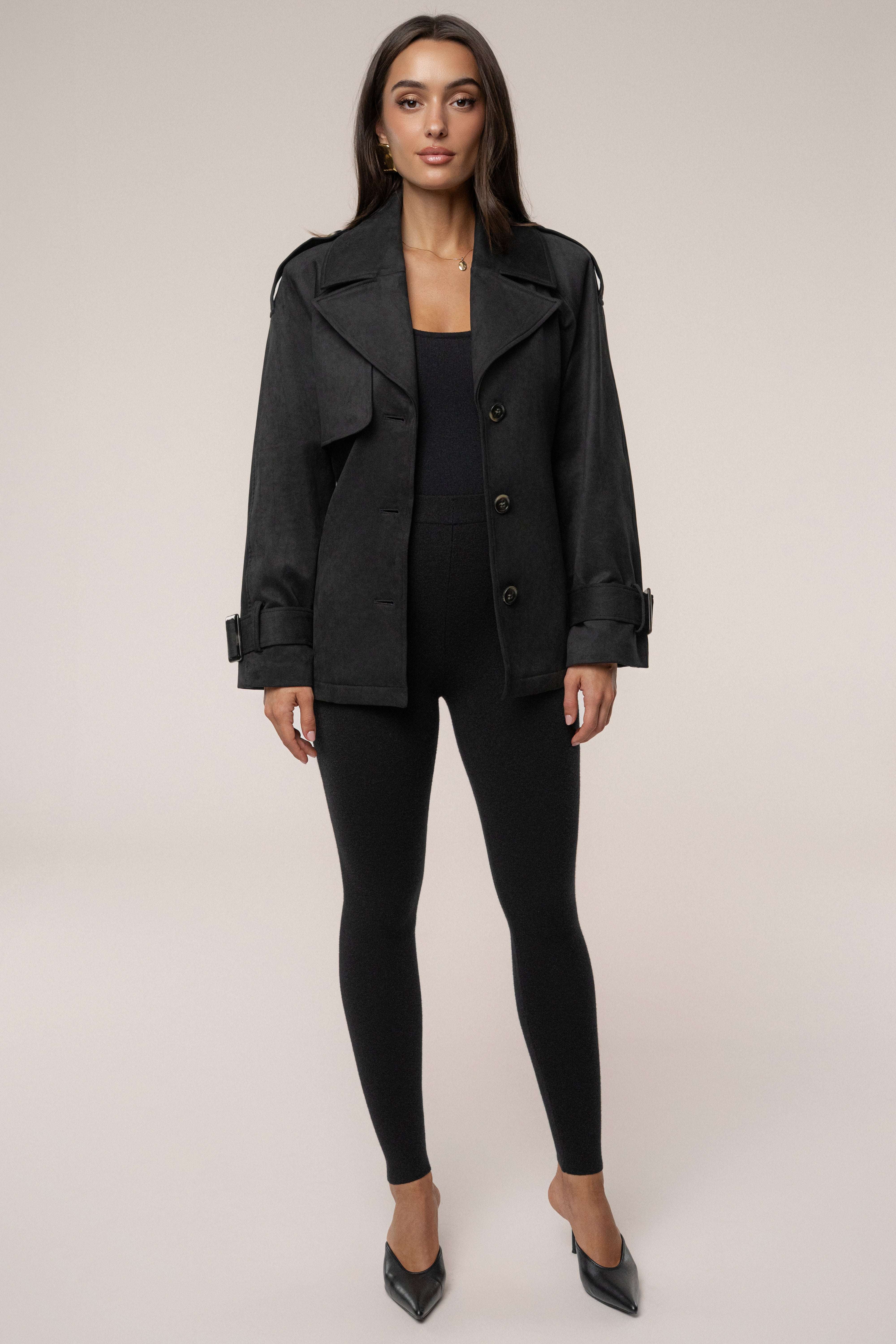 Black Nightfall Suede Jacket