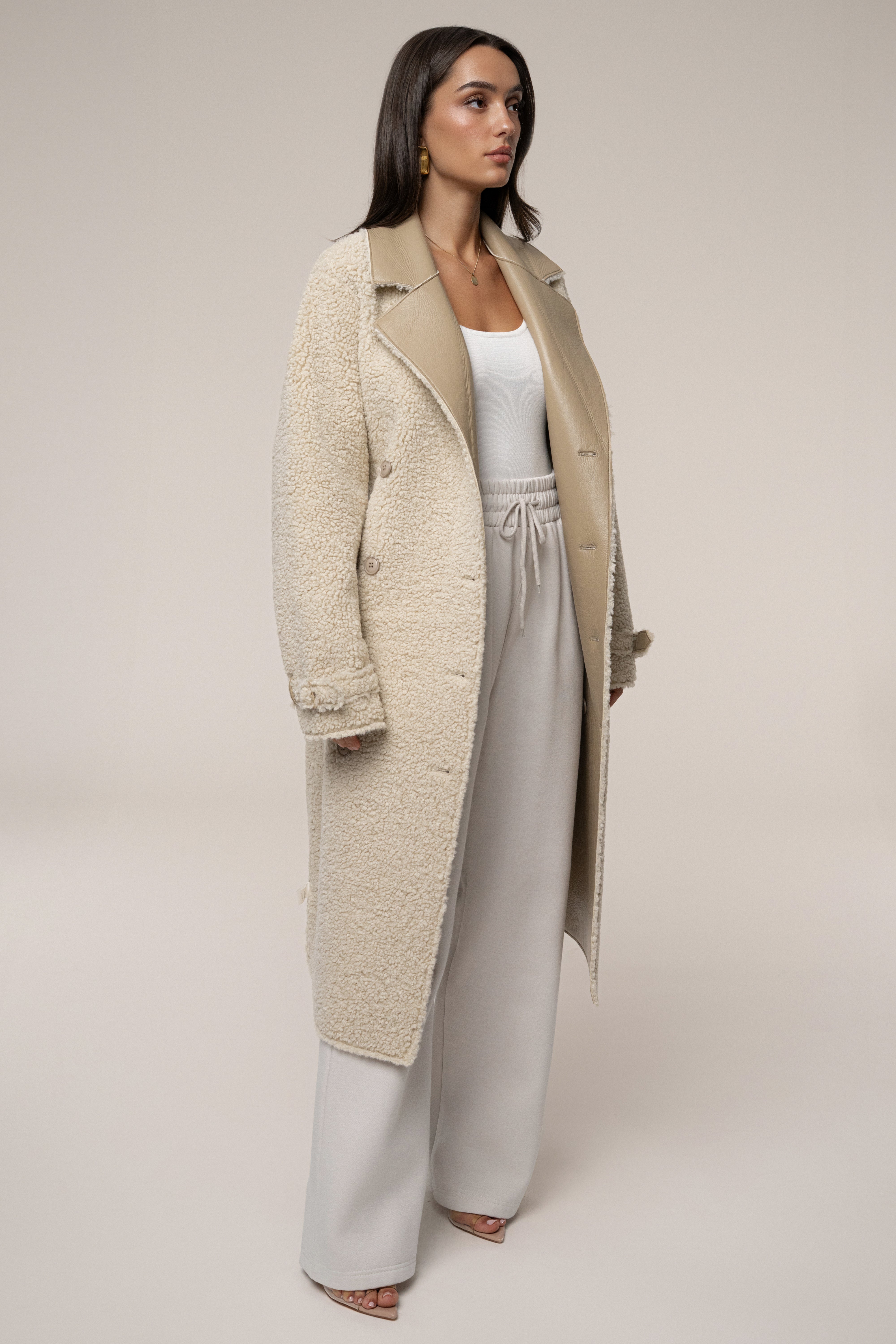 【新品】YOKE 男女 DETACHABLE DUSTER COAT BEIGE YOKE DETACHABLE DUSTER COAT style.2020.2.22 | 810 | mark