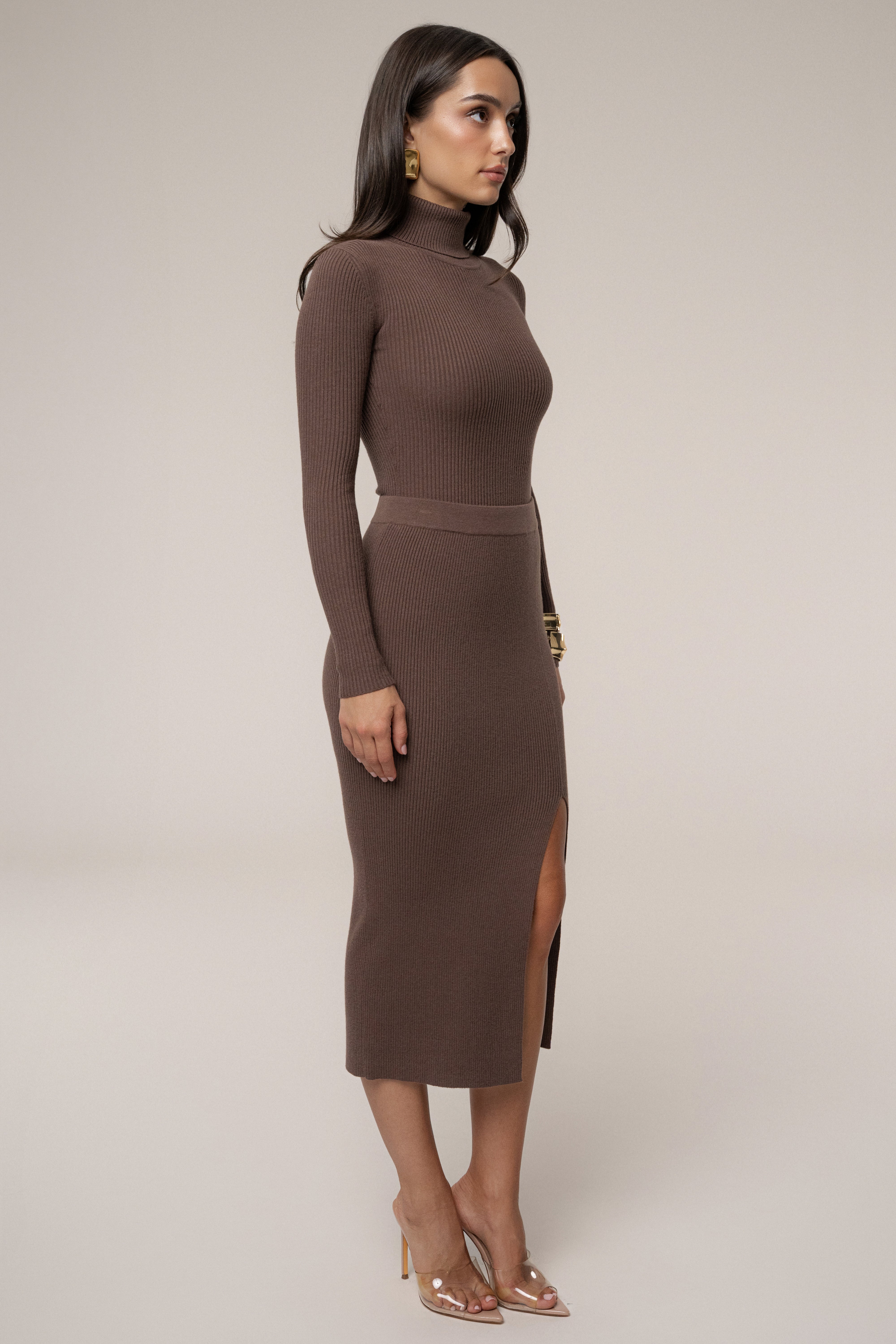 Chocolate Cardinal Essential Knit Skirt