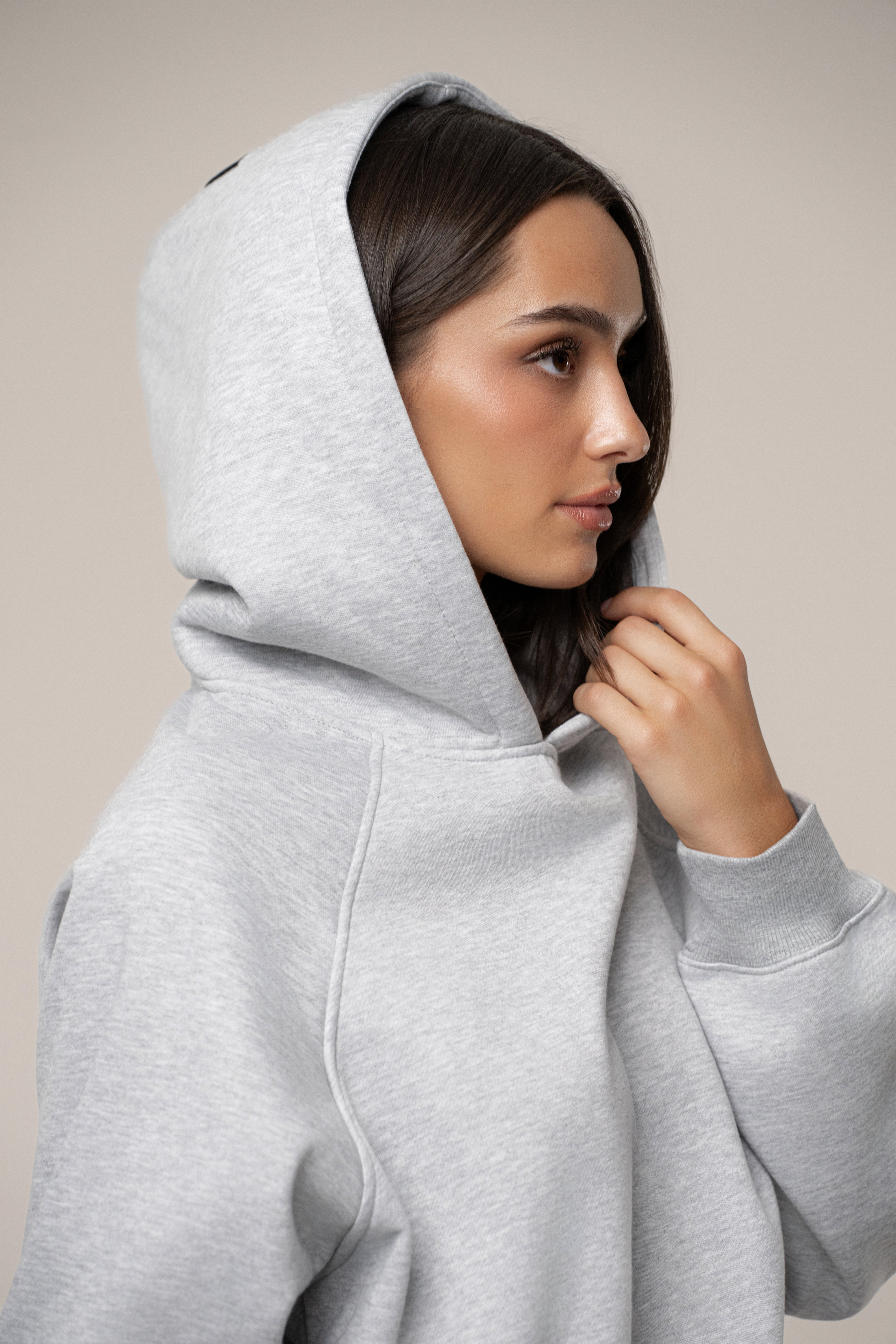 Heather Grey JLUXLABEL Logo Pullover Hoodie