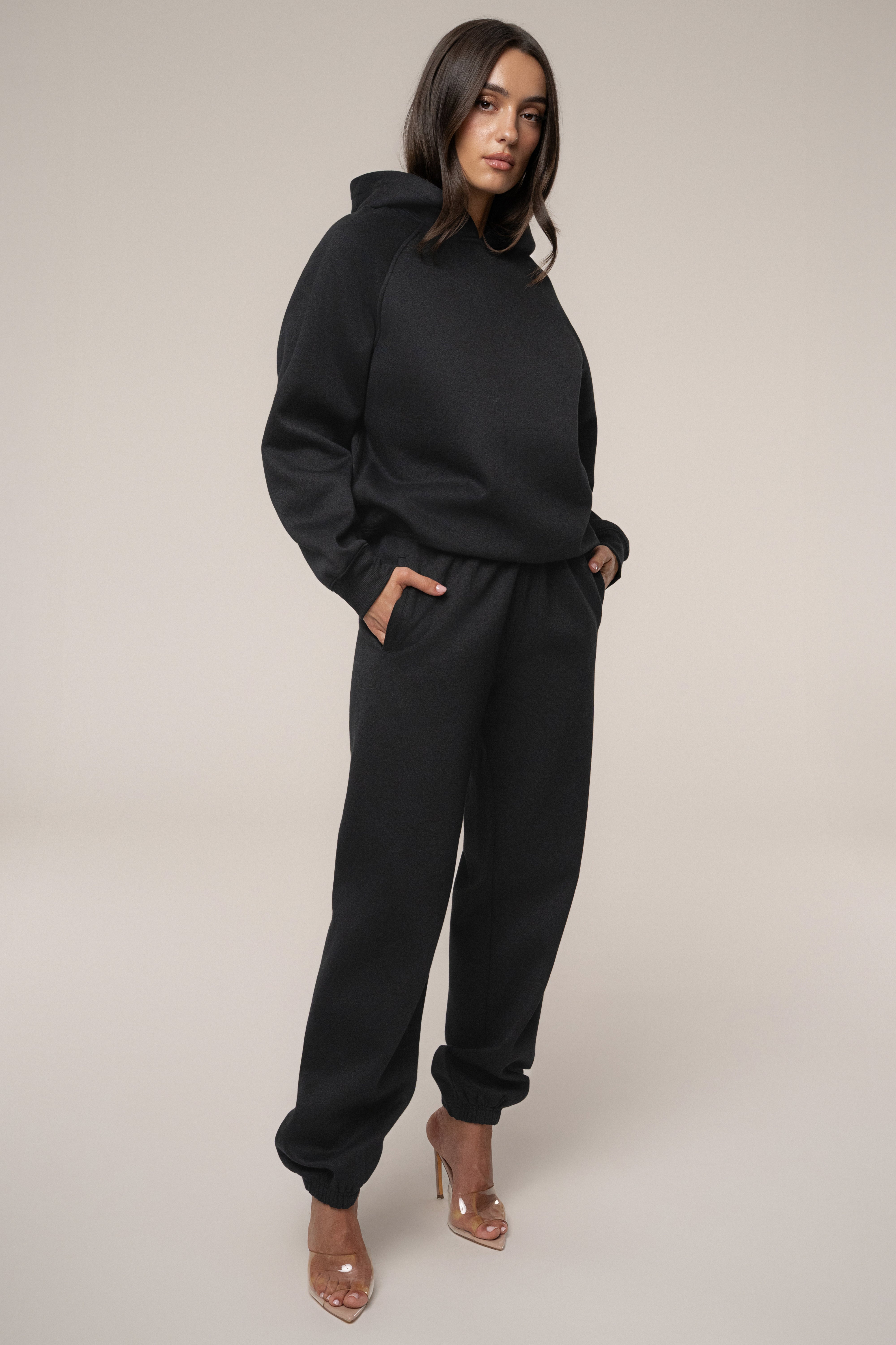 Black JLUXLABEL Logo Sweatpants