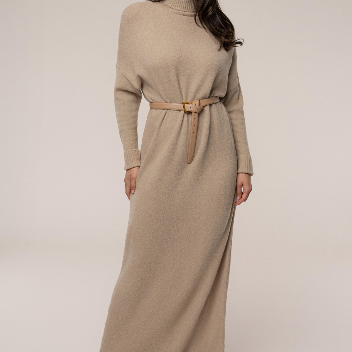 Alto Vuse Mint STORM OFF THE SHOULDER MAXI SWEATER DRESS  AKIRA Naked  Wardrobe Knit Off-Shoulder Sweater Maxi Dress - Shop