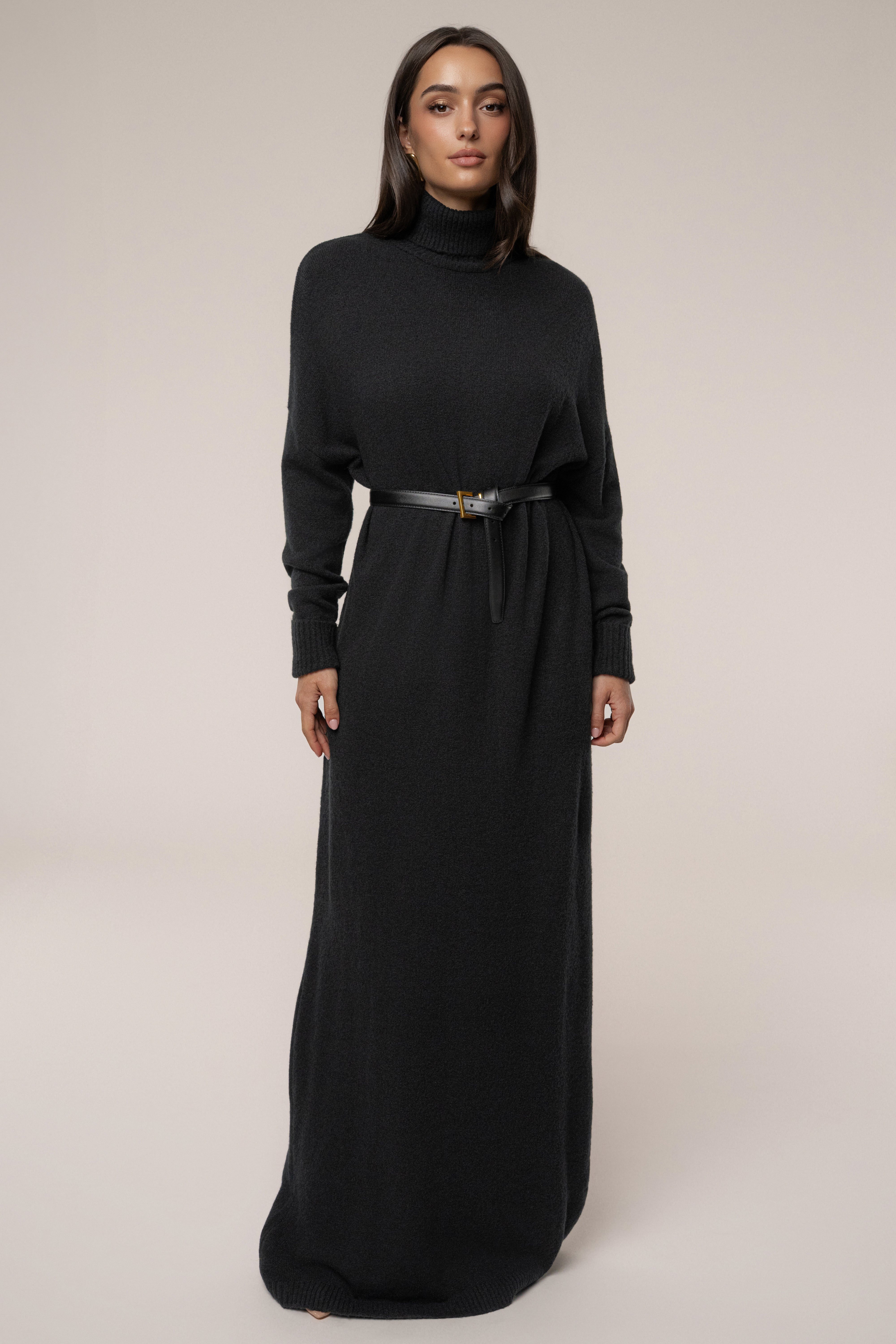 Black Hartley Knit Maxi Dress