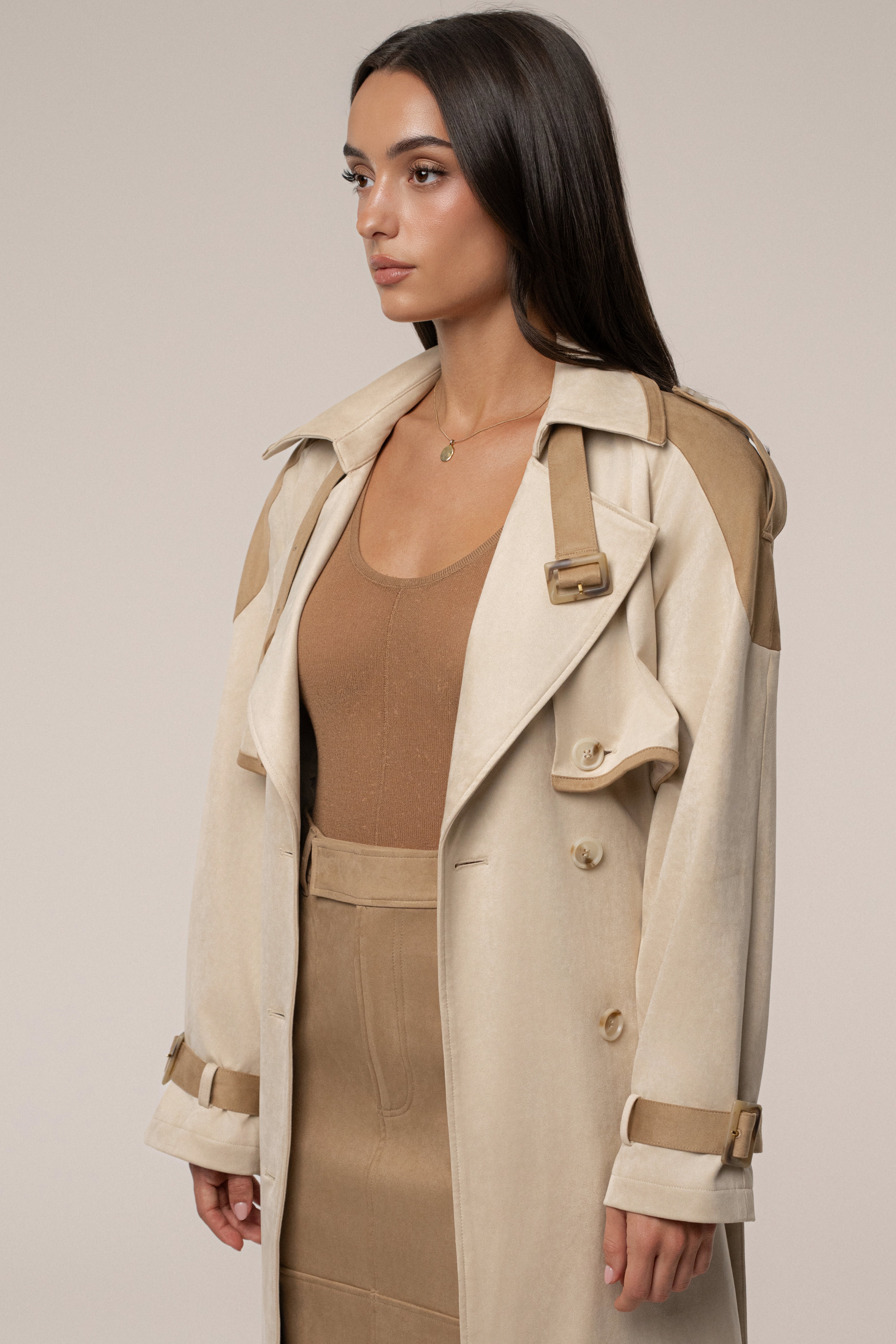 Tan Elite Suede Coat