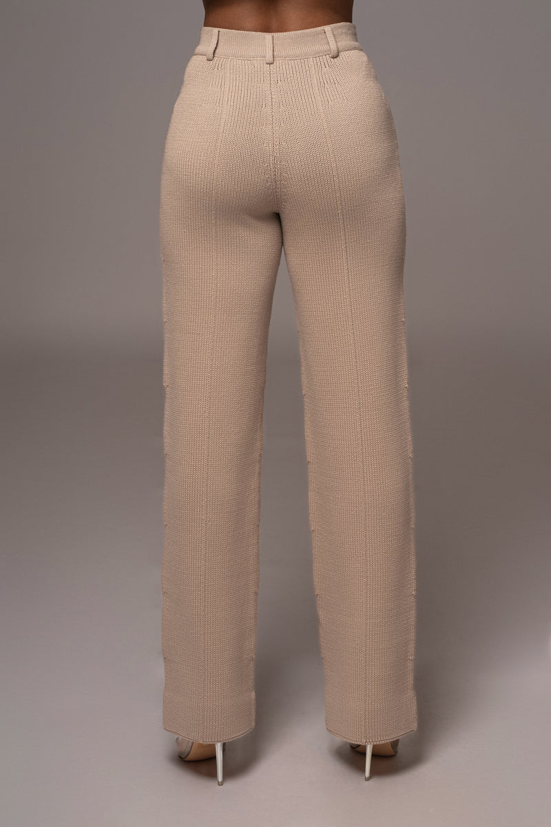 Belgravia Cashmere Pants - Beige – Constance The Label