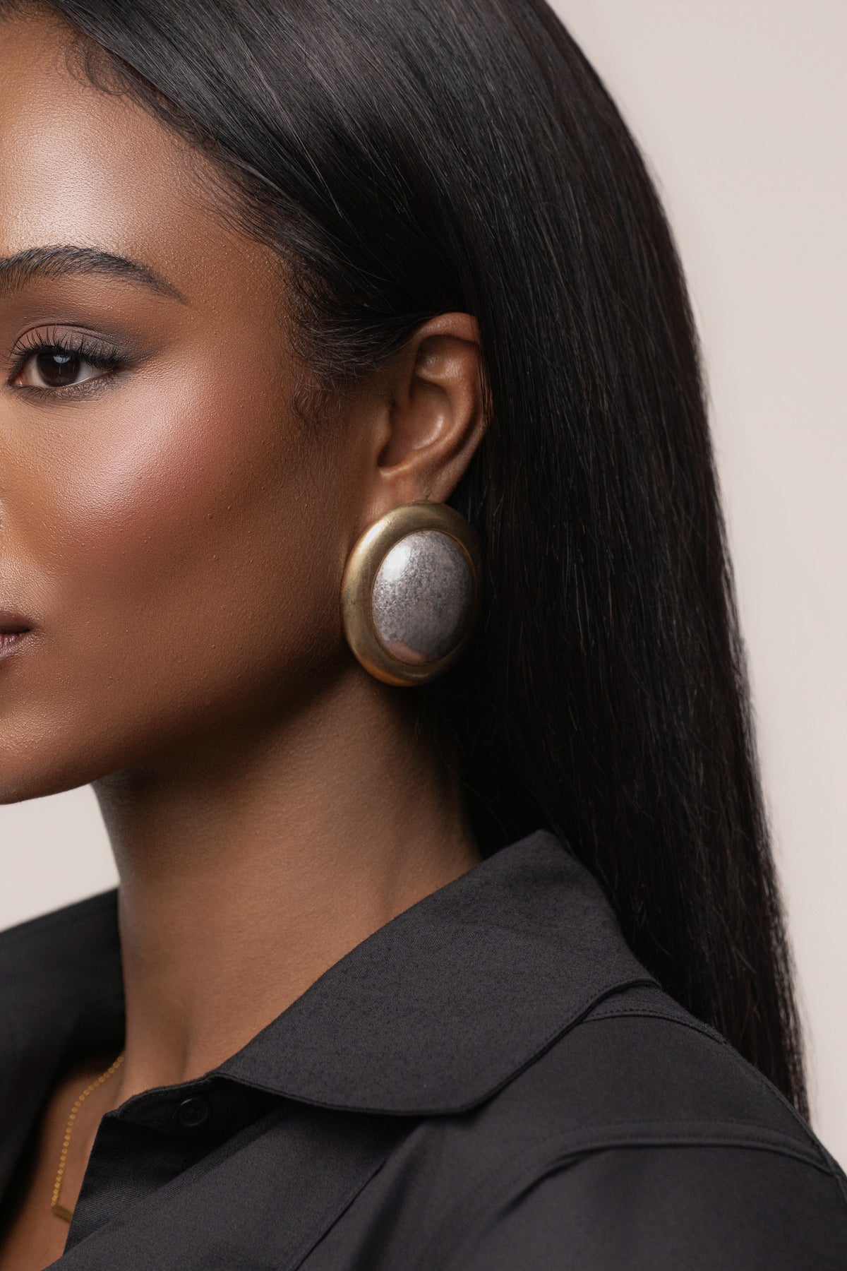 Gold Beverly Stud Earrings