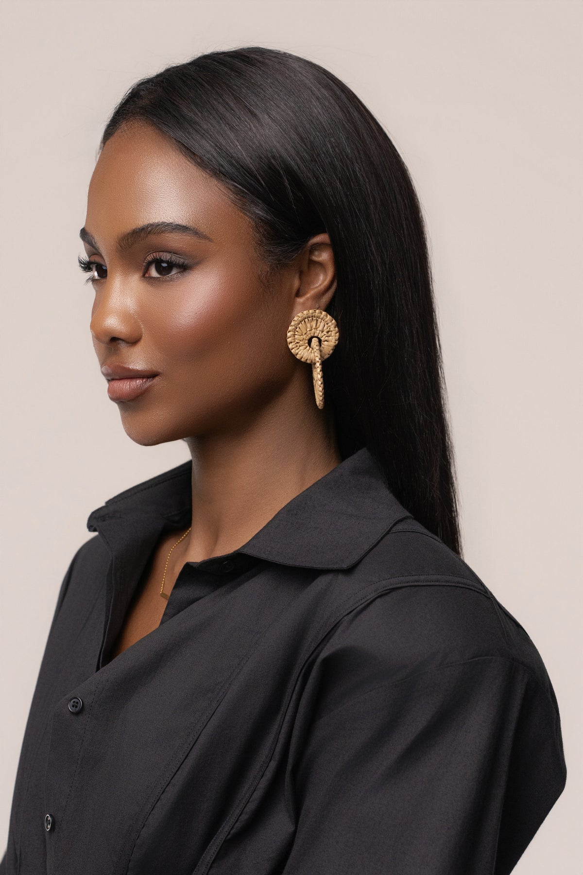 Brown In Her Element Earrings