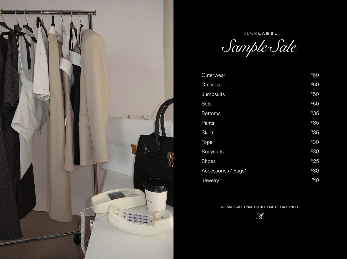 LA Sample Sale Price List