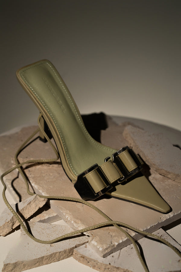 Olive Regal Pointed Toe Heels