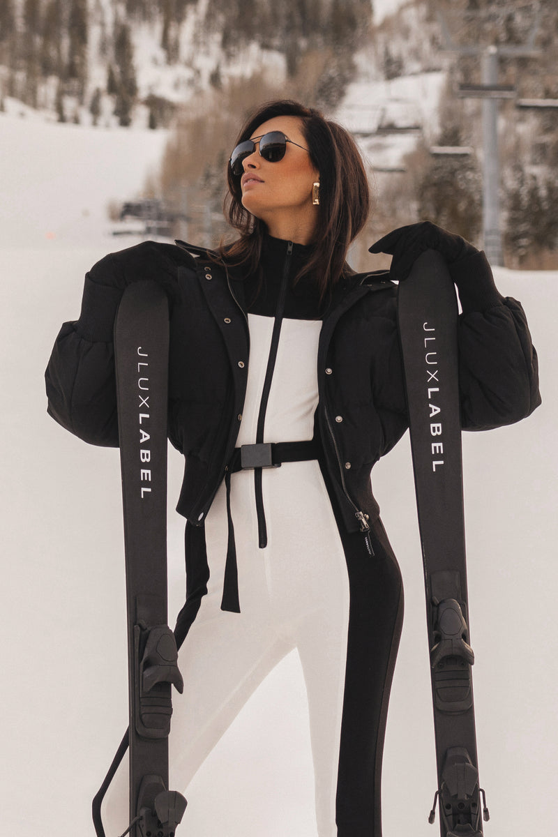 Black Arctic Rush Ski Suit - JLUXLABEL