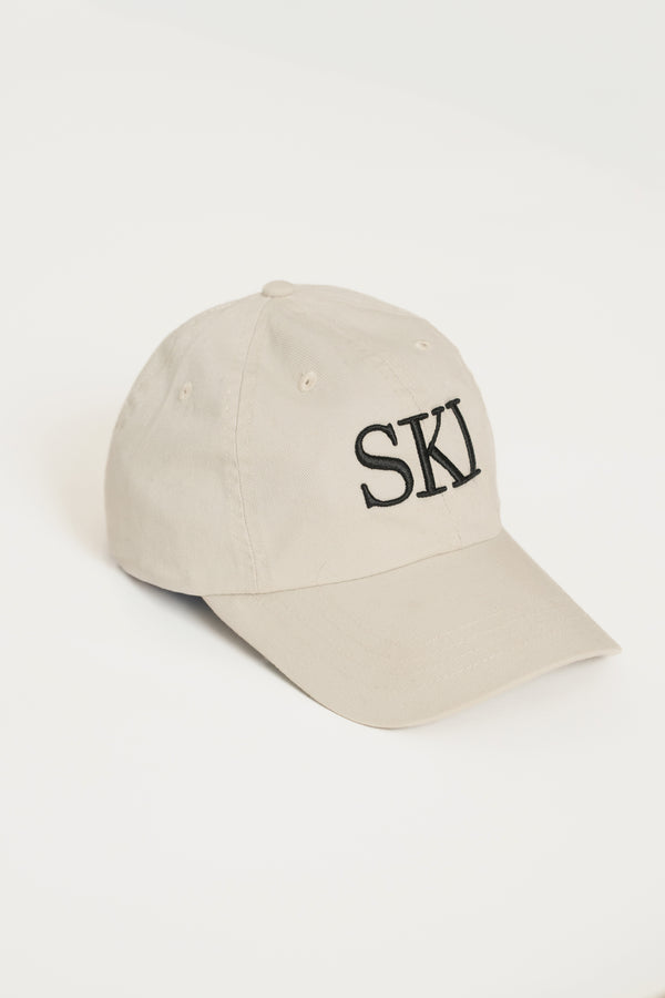 Ivory Limited Edition SKI Logo Hat