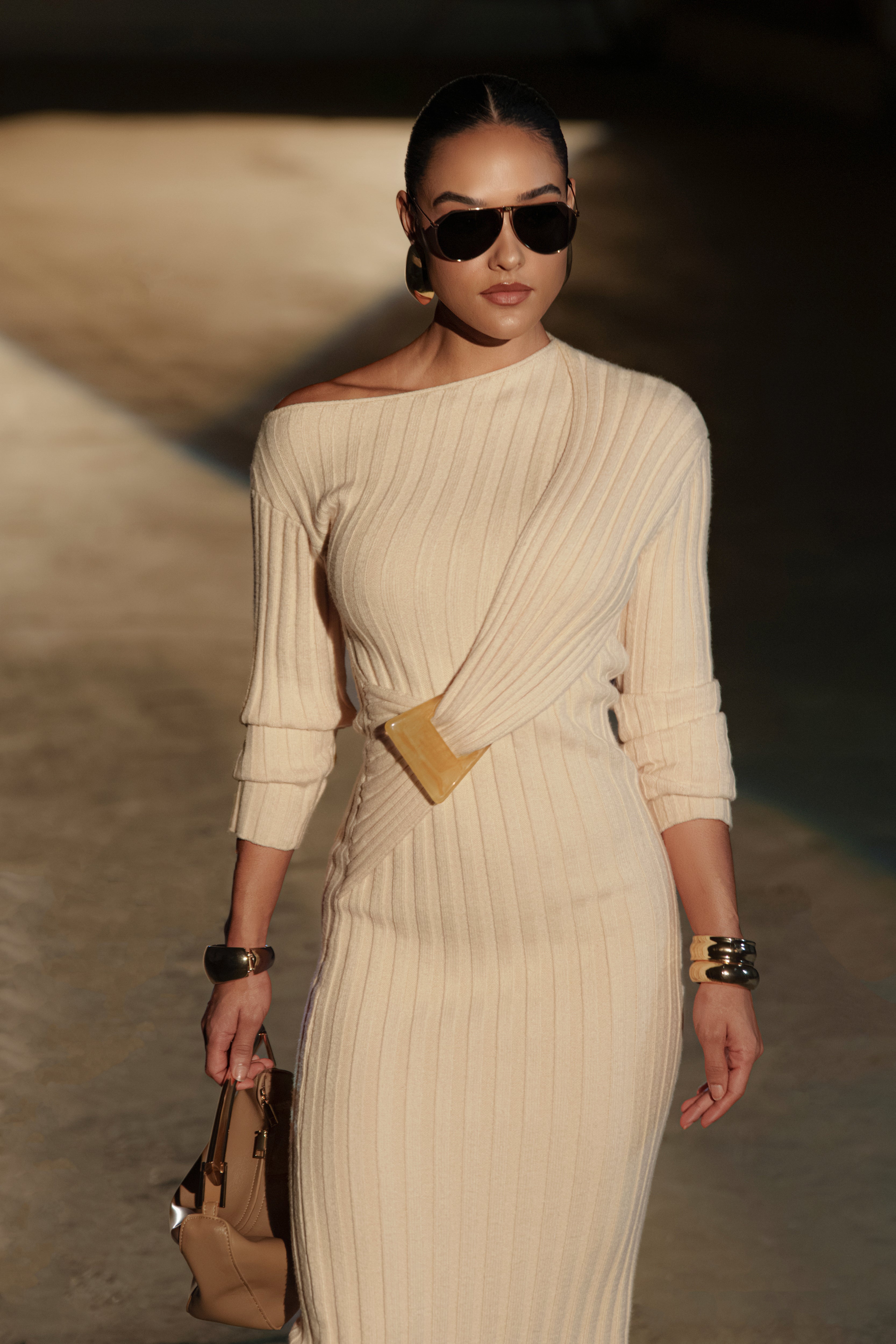 Ivory Auttomn Maxi Dress