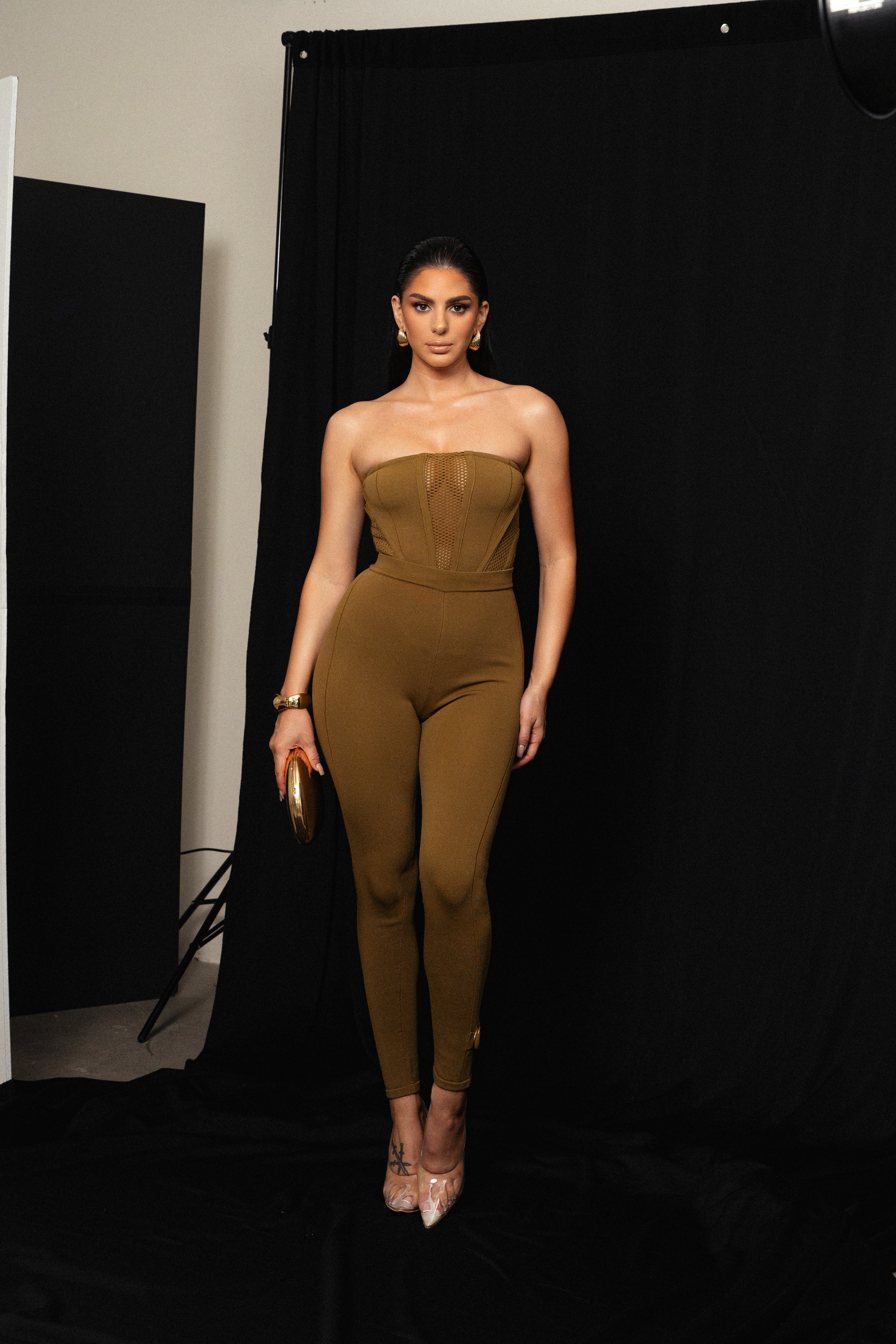 Olive Freda Knit Bustier - JLUXLABEL