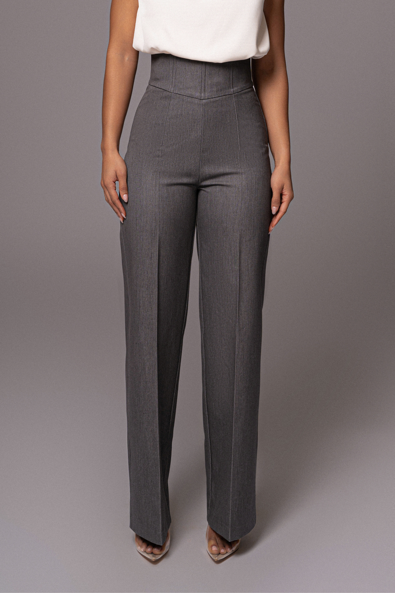 Grey Novena Woven Pants JLUXLABEL