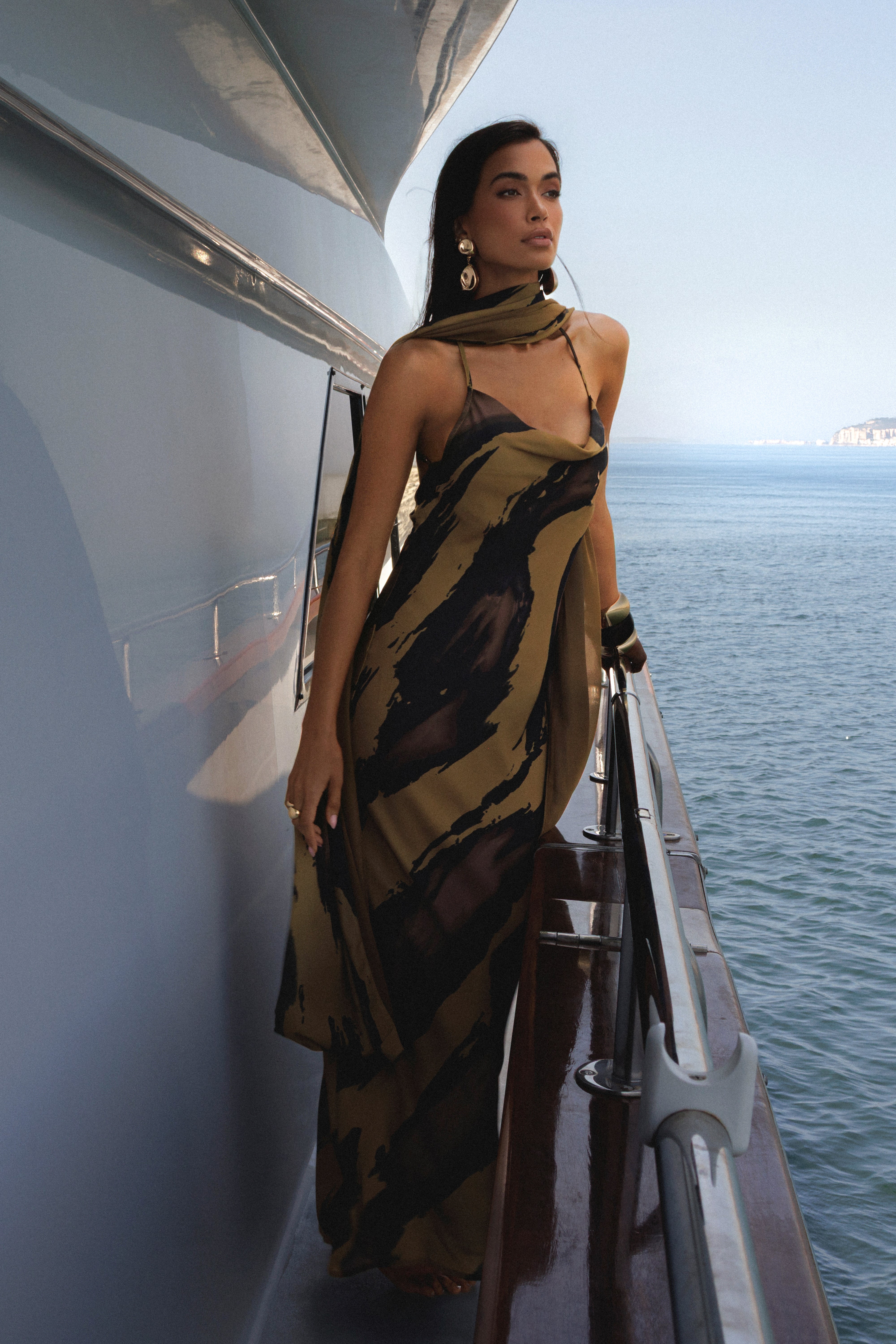 Gold Dusk Infinite Journey Maxi Dress