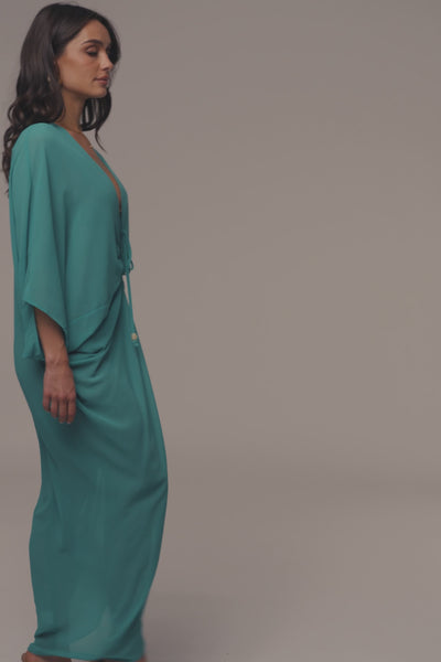 Teal Longer Days Cover Up Dress