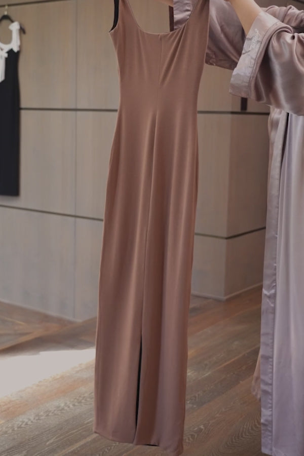 Black/Pecan Keidi Reversible Maxi Dress