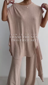 Tan Chase The Sun Two-Piece Set