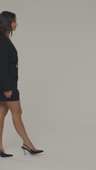 PRE-ORDER Black Own the Room Mini Dress