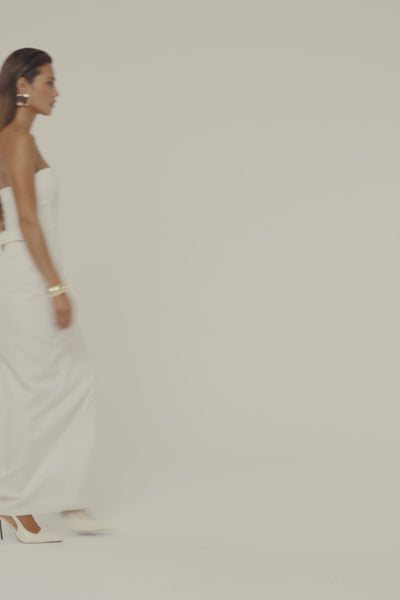 Ivory Cocktail Hour Maxi Gown