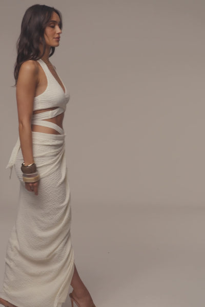 Ivory Cabana Halter top