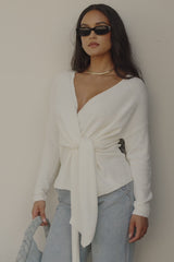Ivory Rules Of Love Wrap Top