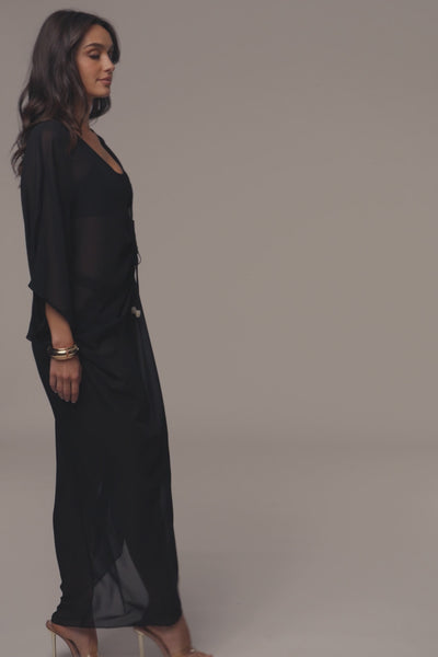 Black Longer Days Cover Up Dress