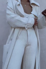 Ivory Maxinne Knit Coat