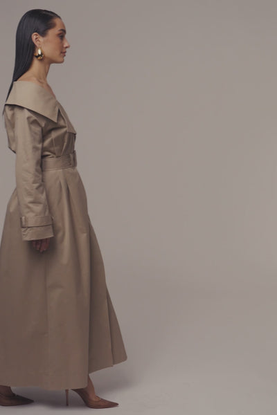 Stone Soft Authority Trench Coat