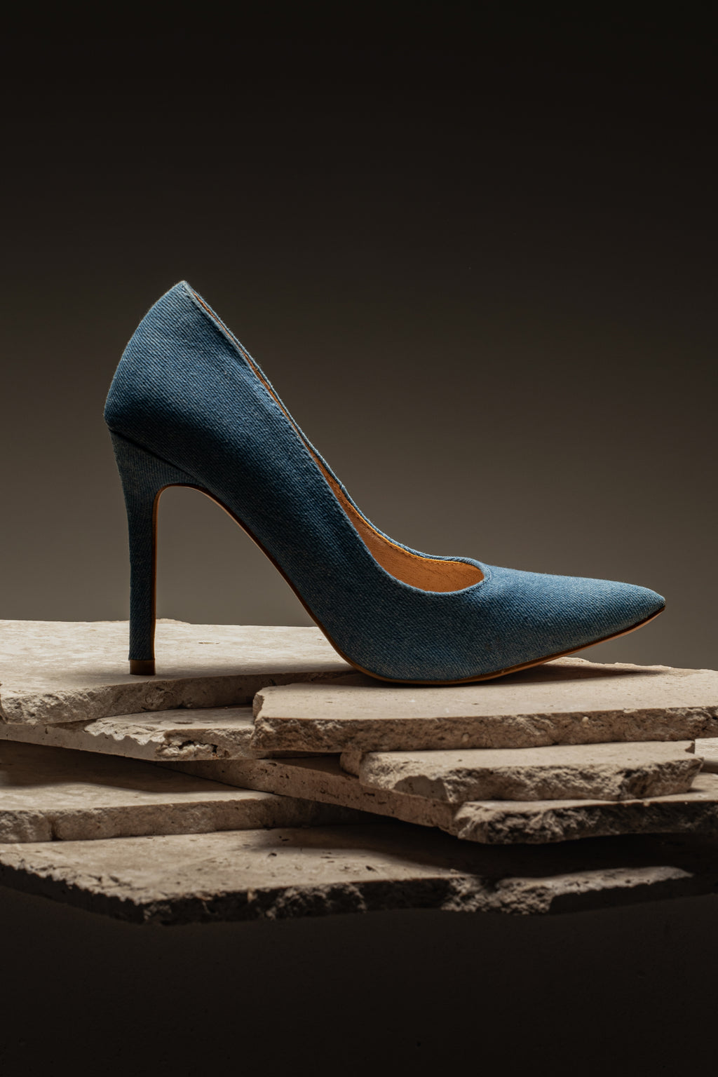 Denim Adrienne Pumps