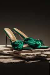 Emerald Shimmer And Shine Rhinestone Heels - JLUXLABEL