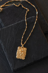 Gold Rose Pendant Necklace - JLUXLABEL