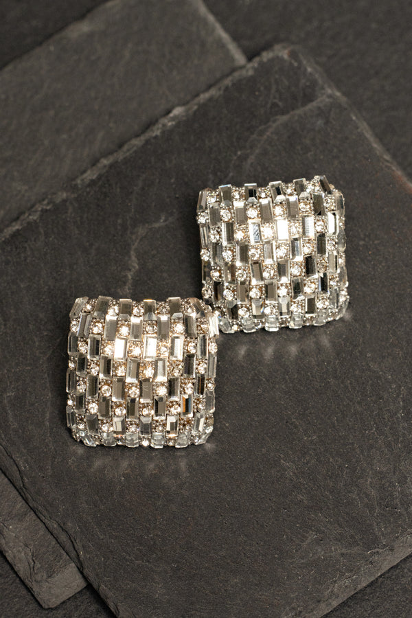 Crystal Disco Lights Rhinestone Earrings - JLUXLABEL