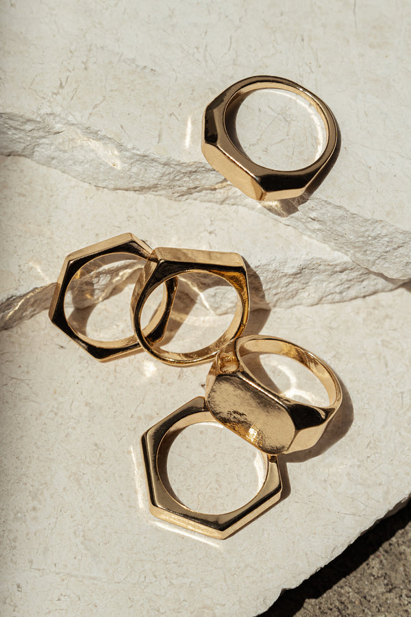 Gold Maysen Ring Set - JLUXLABEL