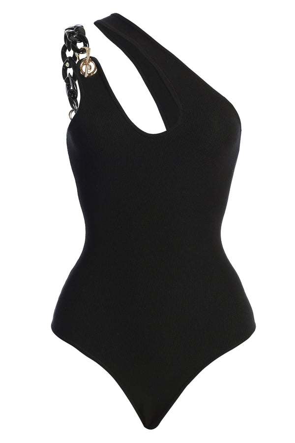 Black Finer Things Keyhole Bodysuit - JLUXLABEL