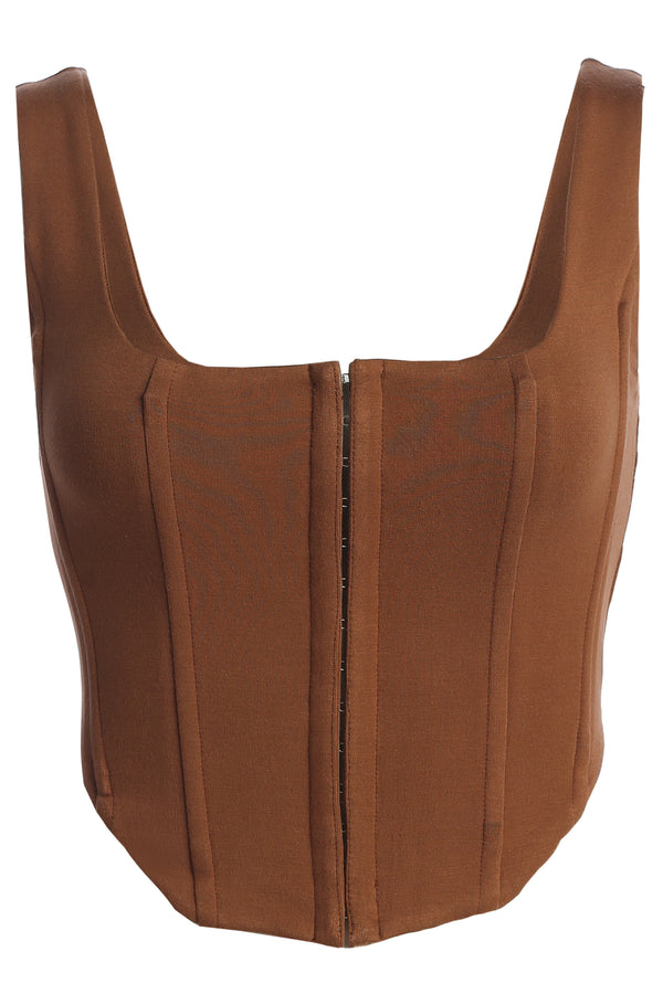 Chocolate More Than Friends Corset - JLUXLABEL