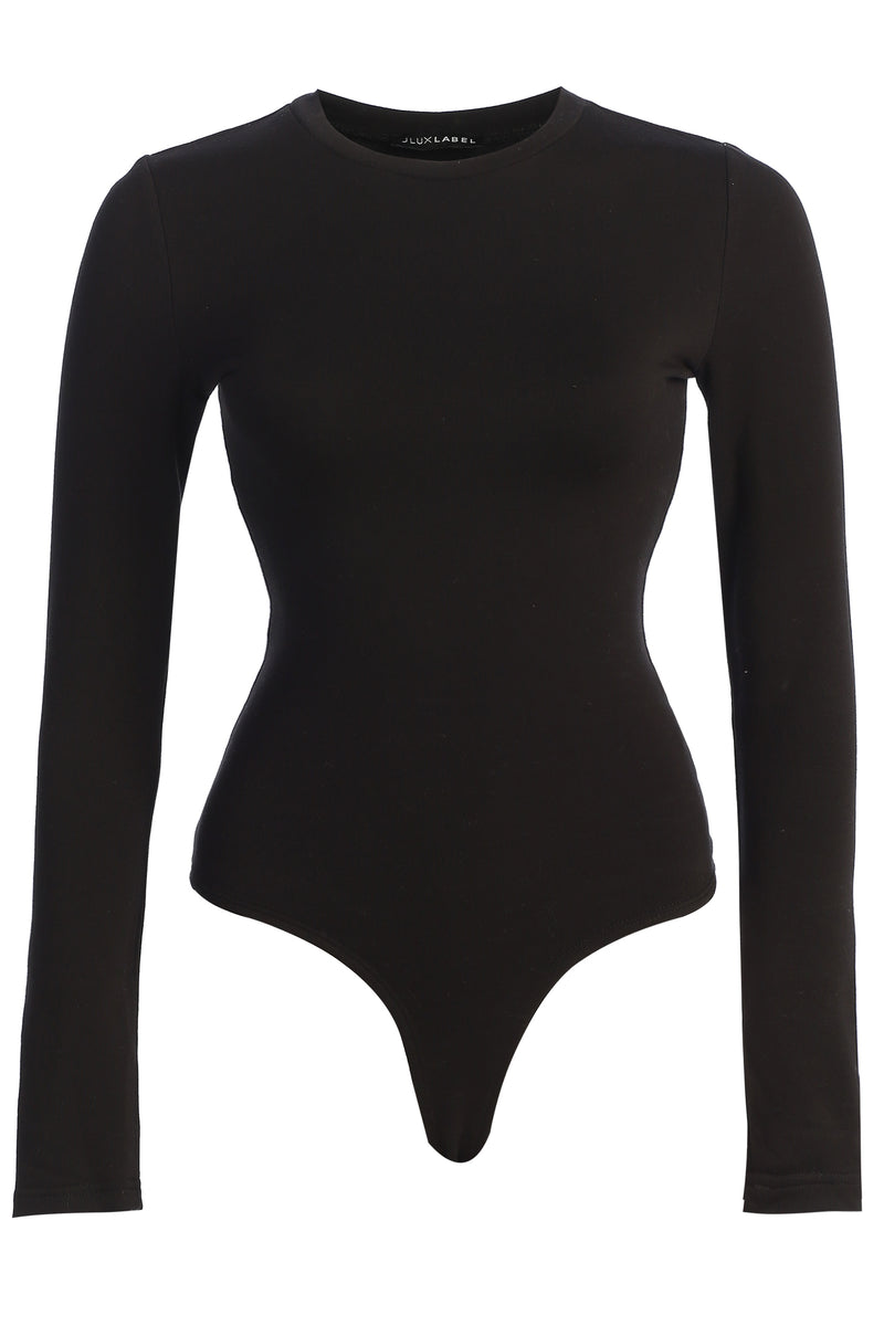 Black Luanne Bodysuit - JLUXLABEL