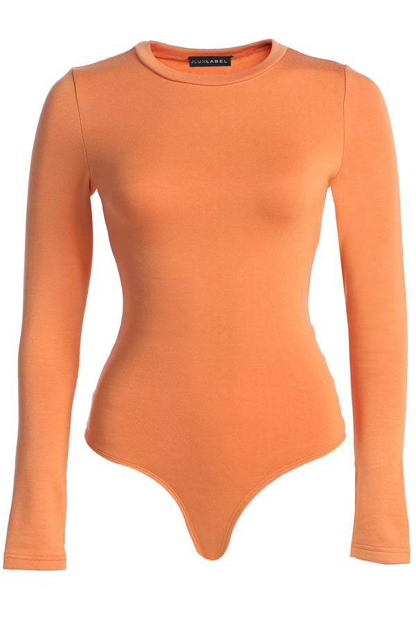 Orange Luanne Bodysuit - JLUXLABEL