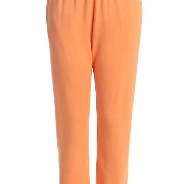 Nylon joggers with Red Sox™ patch in orange