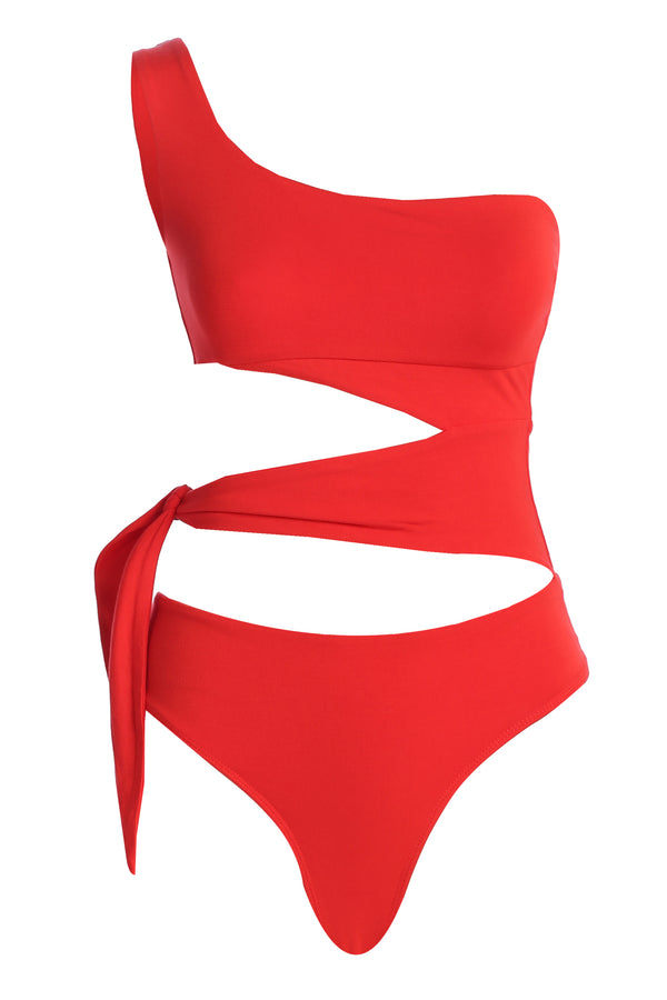 Jluxbasix Red Bethie Scoop Long Sleeve Bodysuit – JLUXLABEL