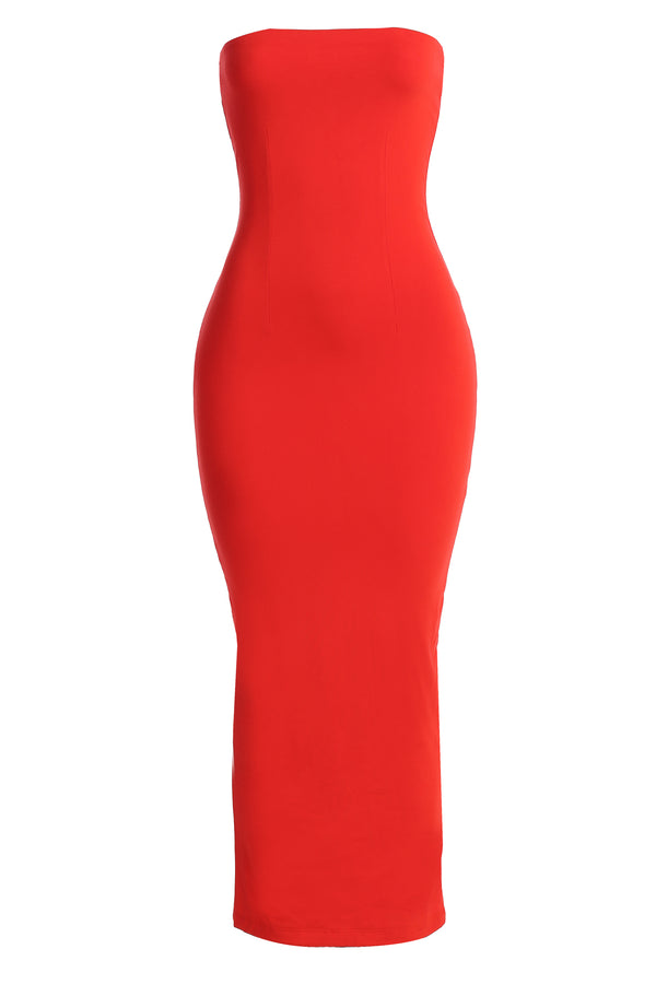 Red Celena Maxi Dress - JLUXLABEL